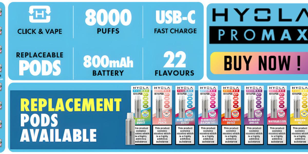 Hyola Pro Max 8000 Prefilled Replacement Pods | Up to 8000 Puffs – £5.99
